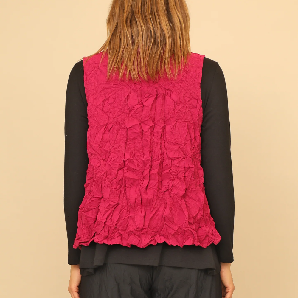 
                  
                    Cerise Pink European Crush Sleeveless Topper
                  
                