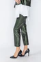 Dark Green Slim Fit Full Length Pant