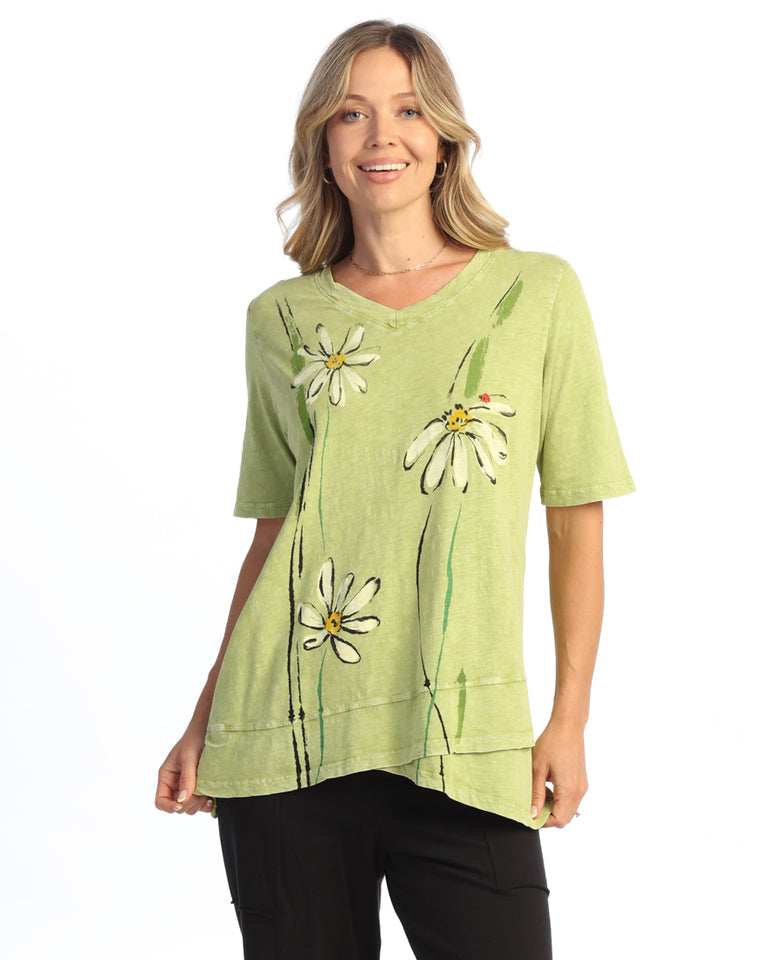 Jess &amp; Jane◇クリスマスプリントカットソーTシャツ【M】コットン100 Jess & Jane Novelty Themed Cotton Tops – French Quarter Haberdashery