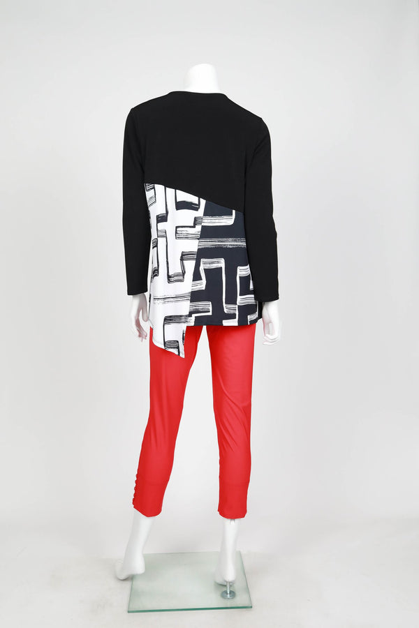 
                  
                    3/4 Sleeve Color Block Asymmetric Top
                  
                