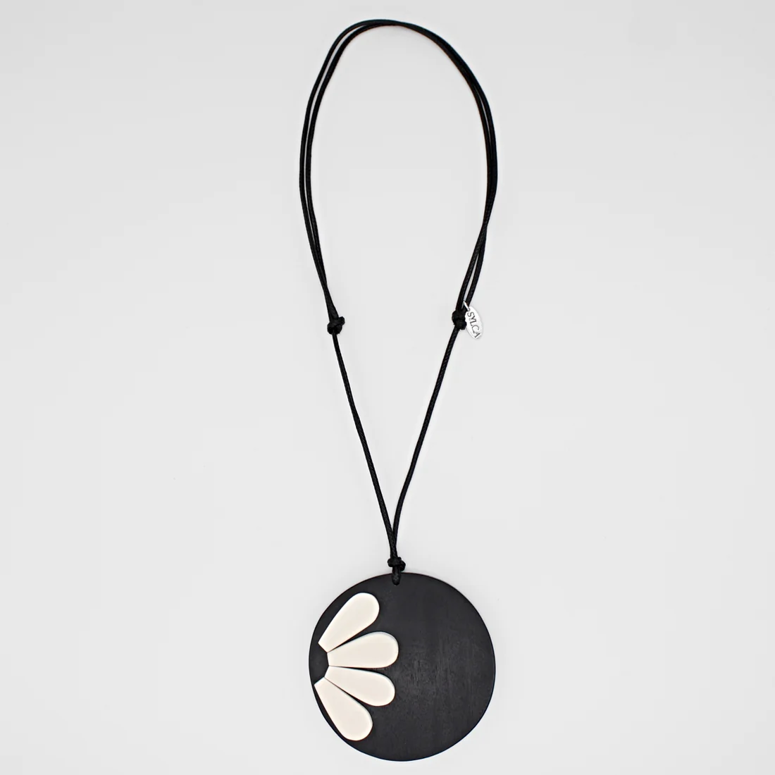 Black Flower Pendant