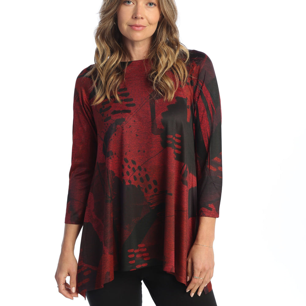 Red Montecito Slinky Knit Tunic