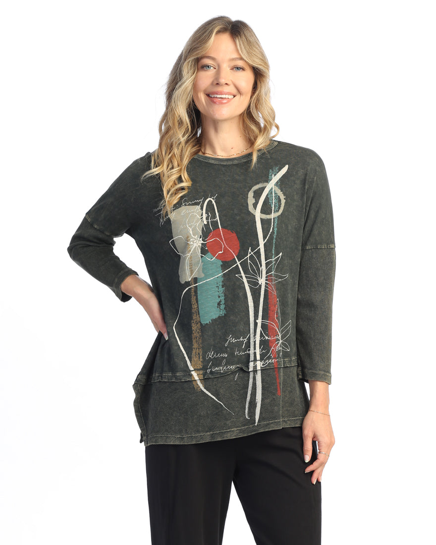 Forest Poem Tunic with Thermal Contrast