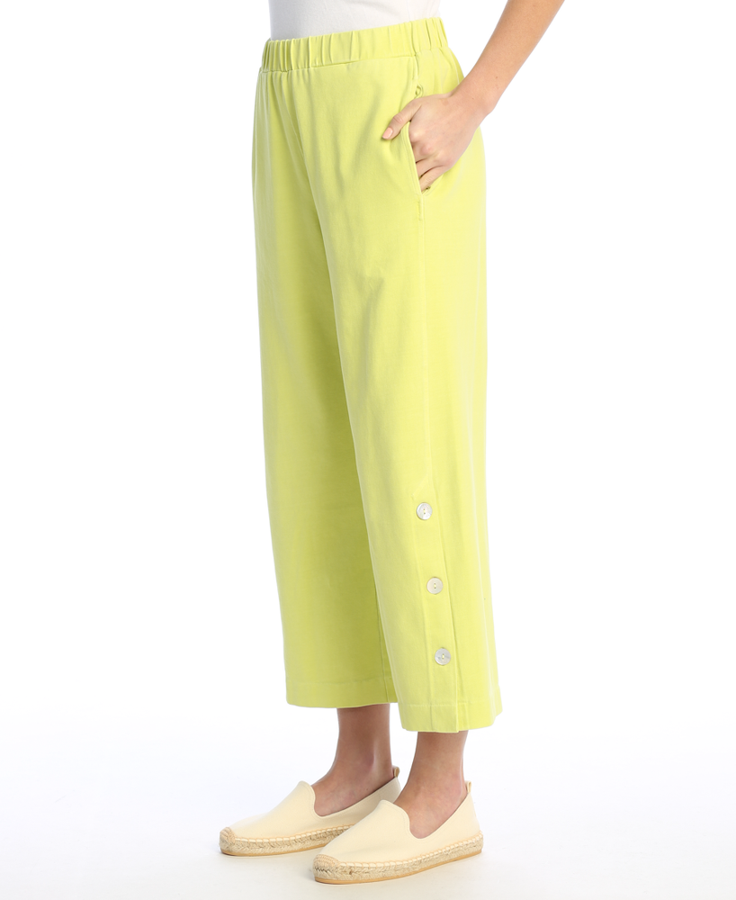 Kiwi Cotton Jersey Pants with Buttons