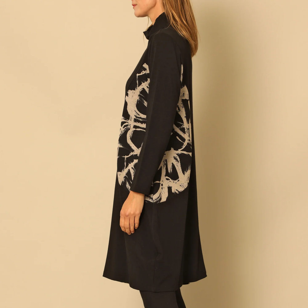 
                  
                    Black Long Sleeve Cowl Neck Trinity Dress
                  
                