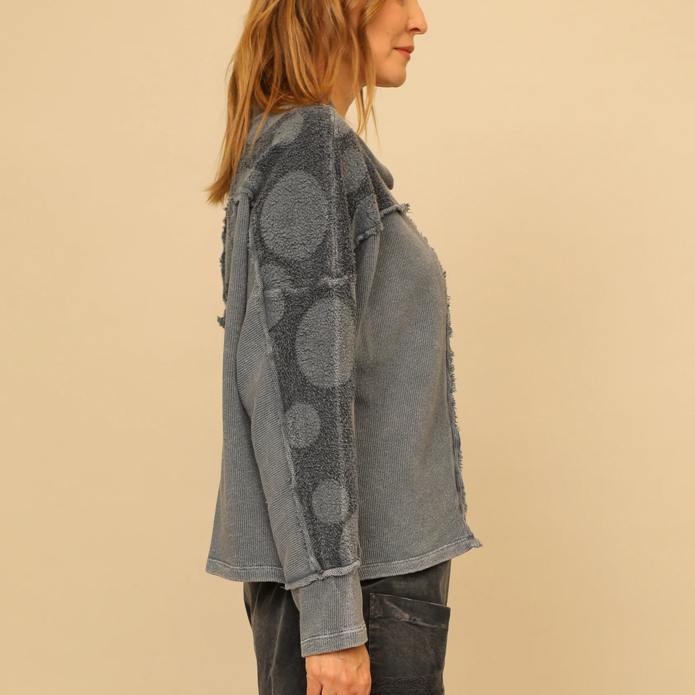 
                  
                    Gray Blue Vintage Wash Fleece Long Sleeve
                  
                