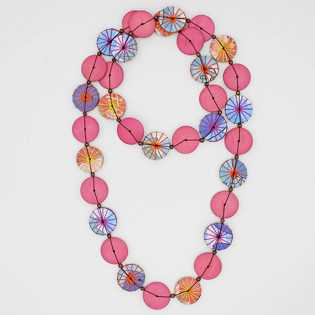 Pink and Blue Necklace
