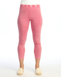 Berry Pink Mineral Wash M37 Capri Legging