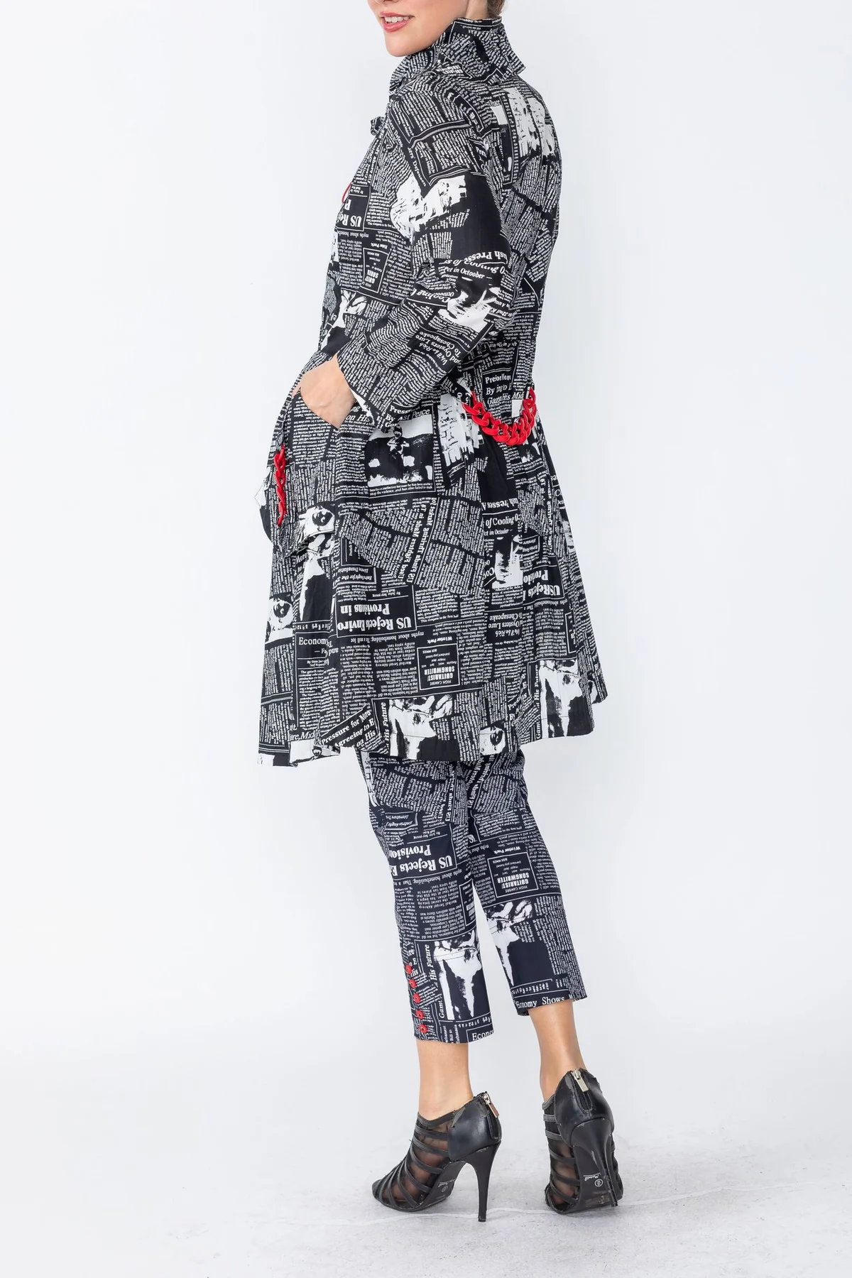 Newspaper on sale print coat