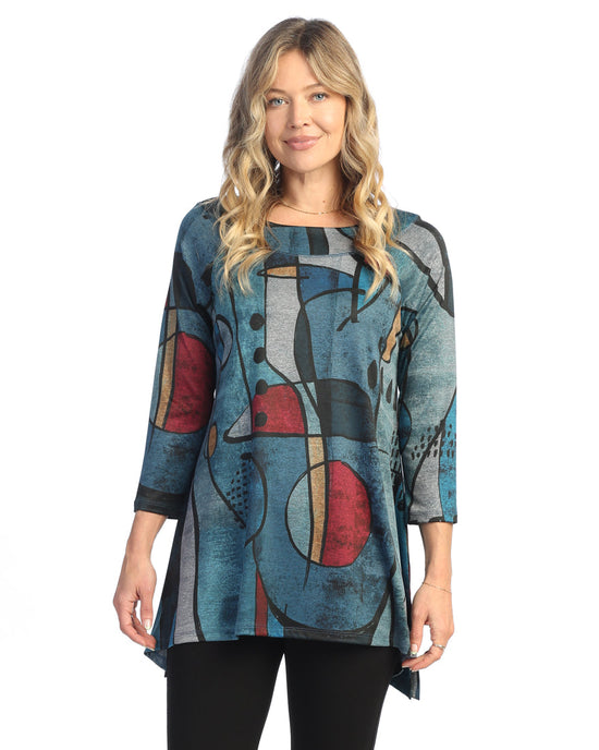 Granada Slinky Knit Tunic with Round Neck