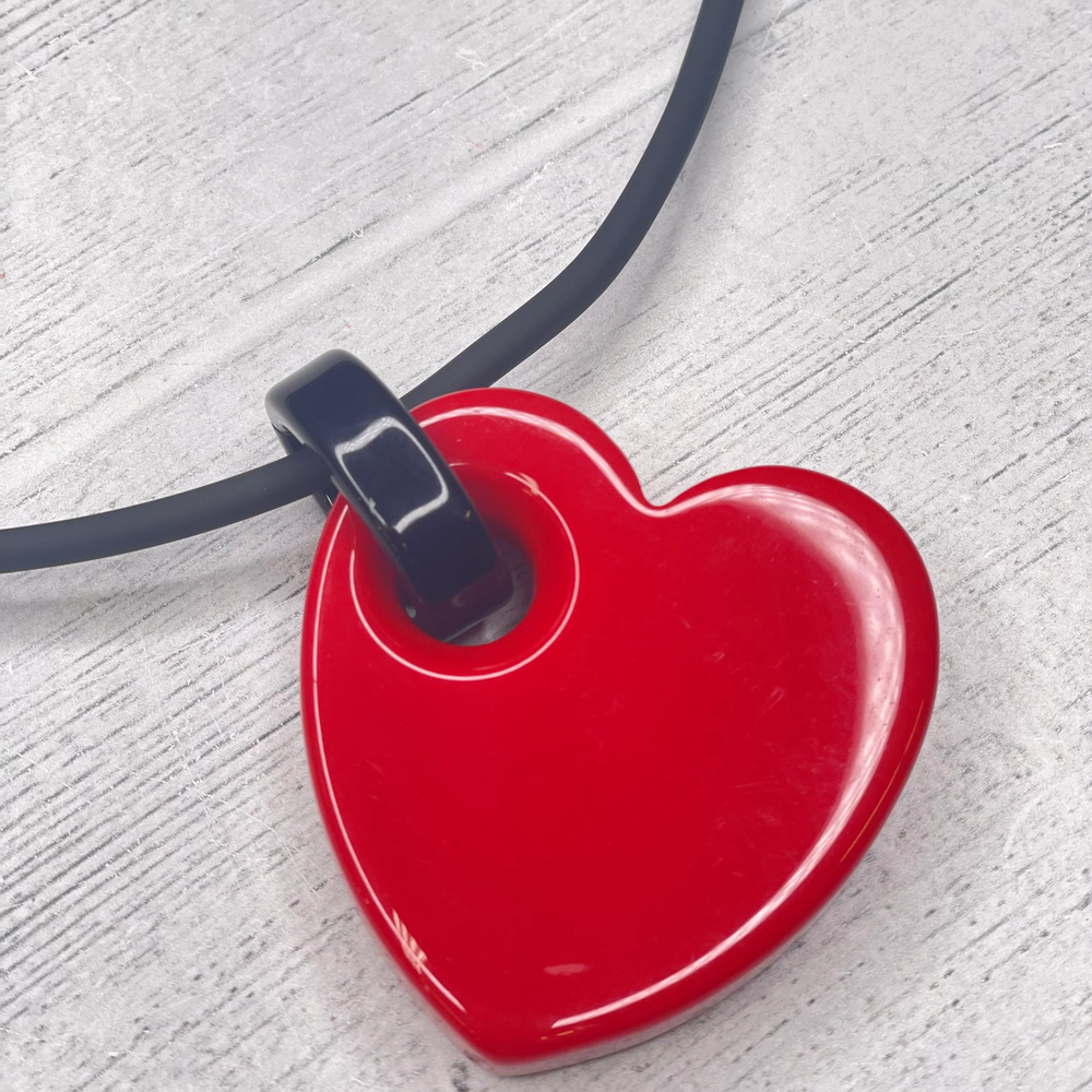 Red Heart Pendant Necklace