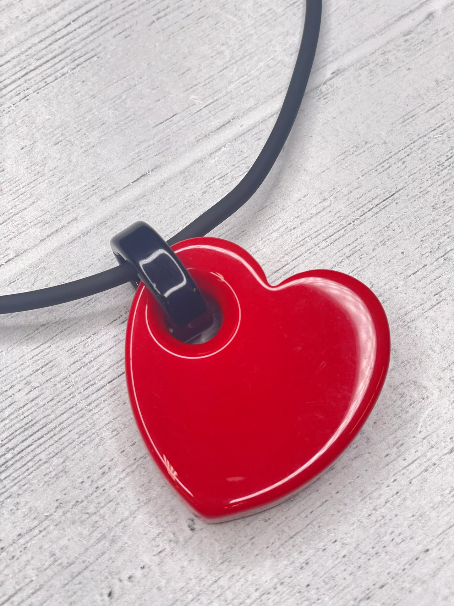 Red Heart Pendant Necklace