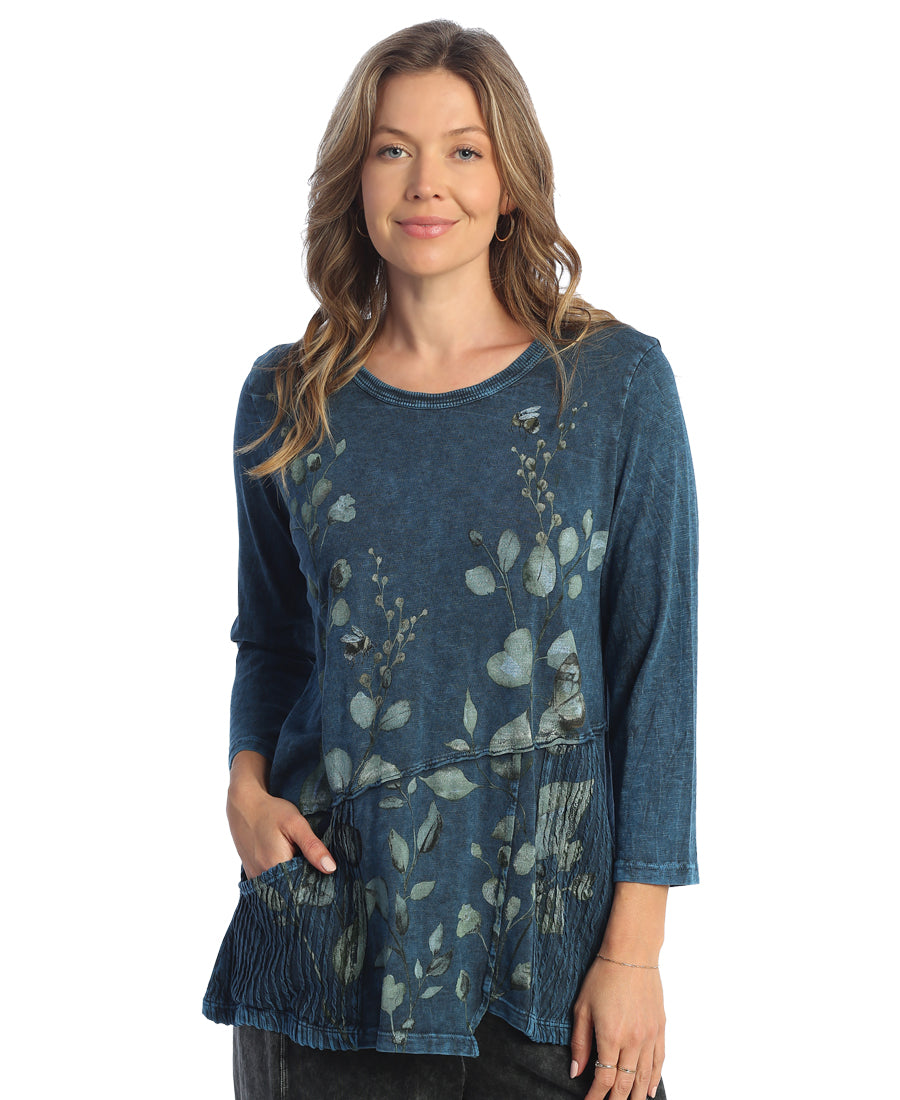 Sapphire Kelly Mineral Washed Tunic