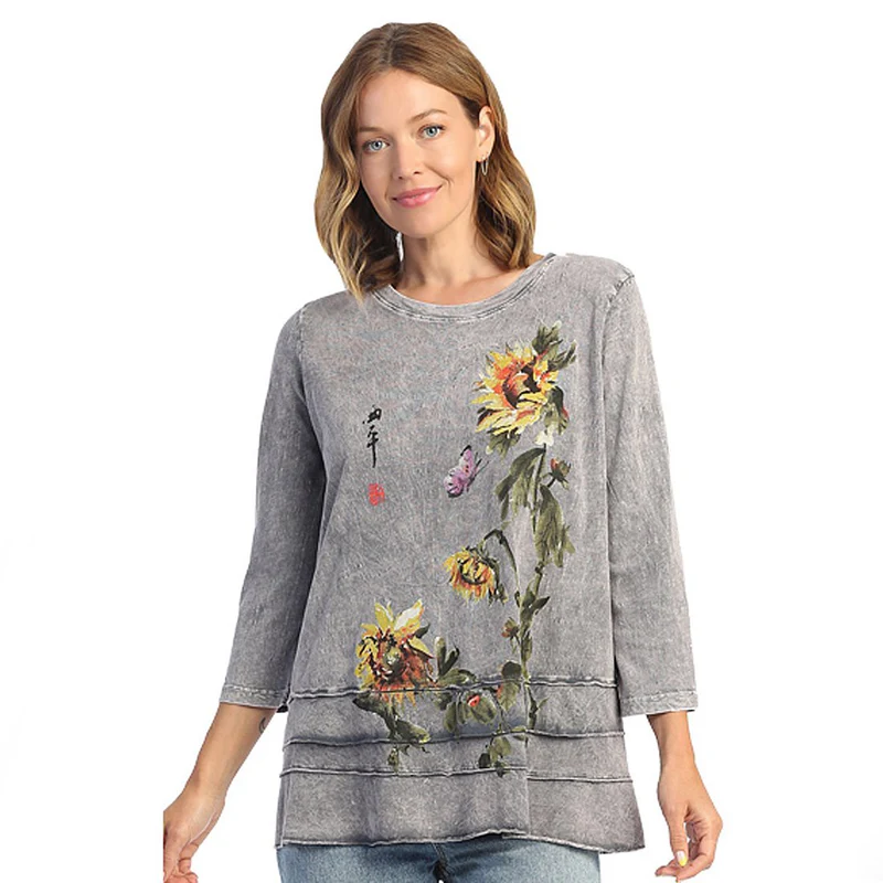 Sun Date Floral 100% Cotton Layered Tunic