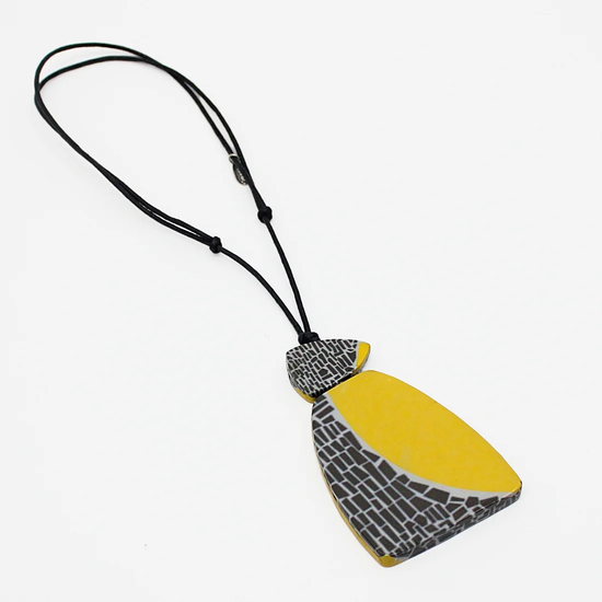 Load image into Gallery viewer, Yellow Geo Oaklee Pendant
