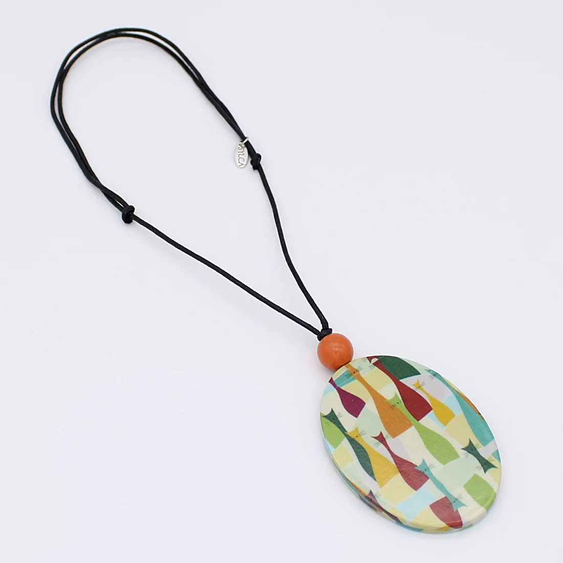 Abstract Cat Pendant