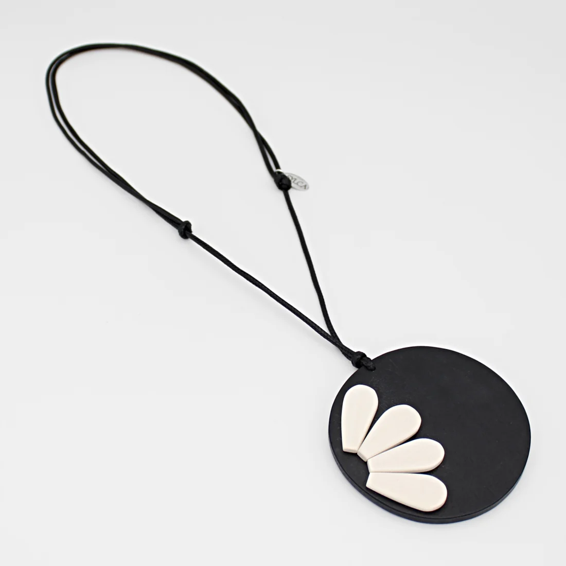 Black Flower Pendant