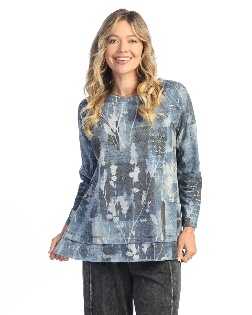 Mariposa Fleece Raglan Sleeve Top