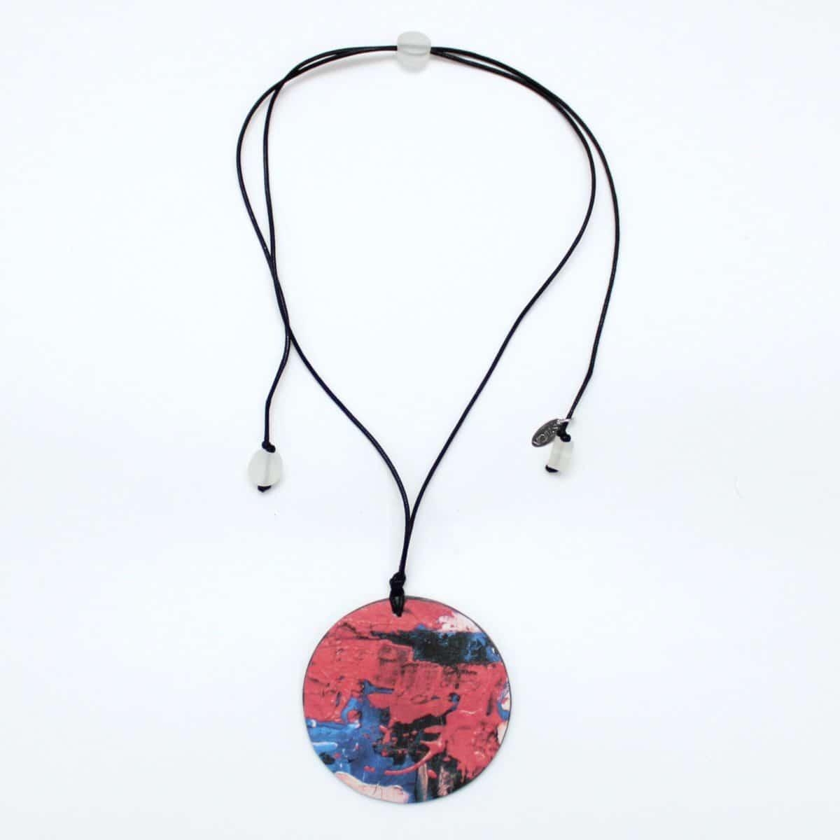 Double Sided Artistic Pendant Necklace