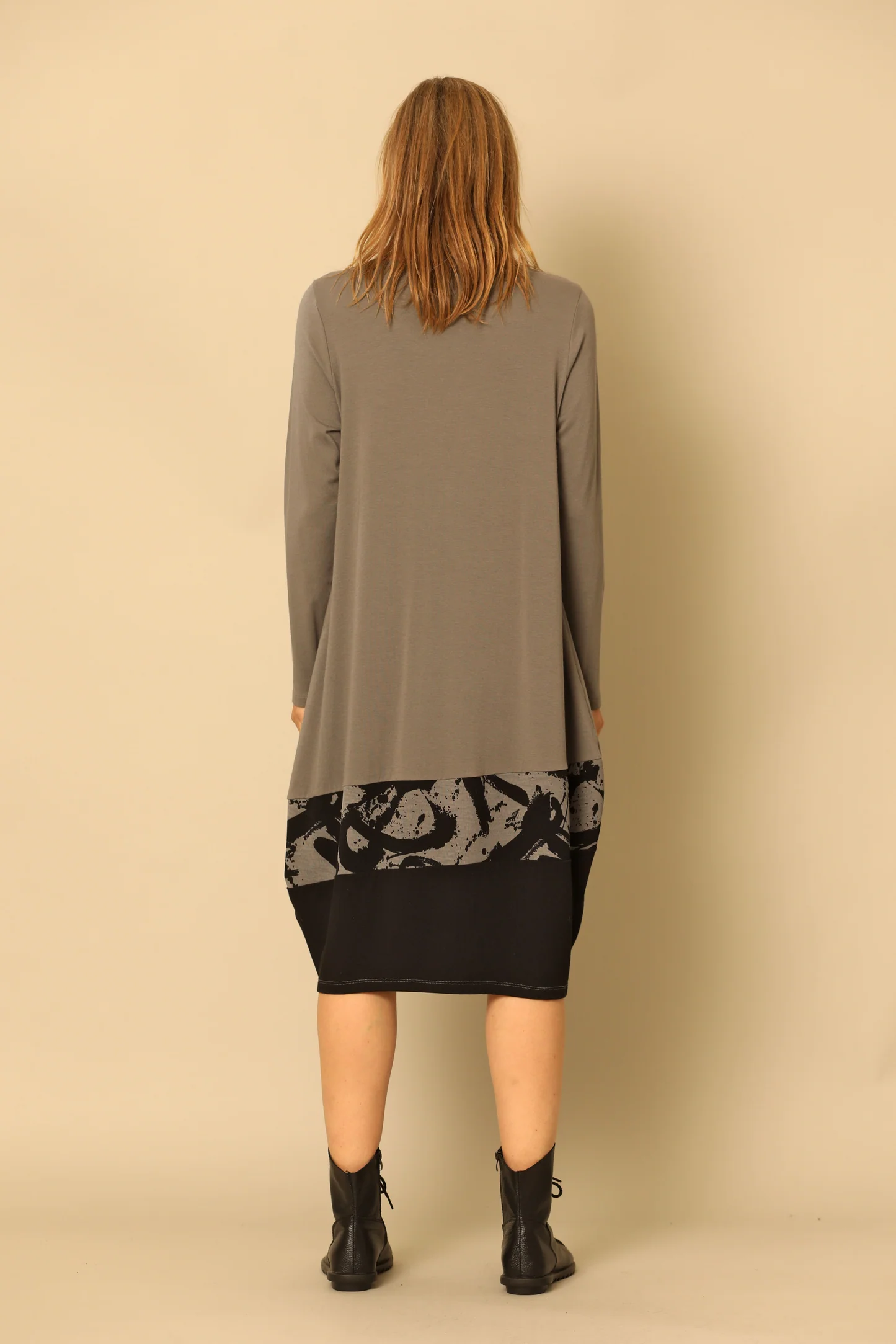 Slate Long Sleeve Pattern Samara Dress