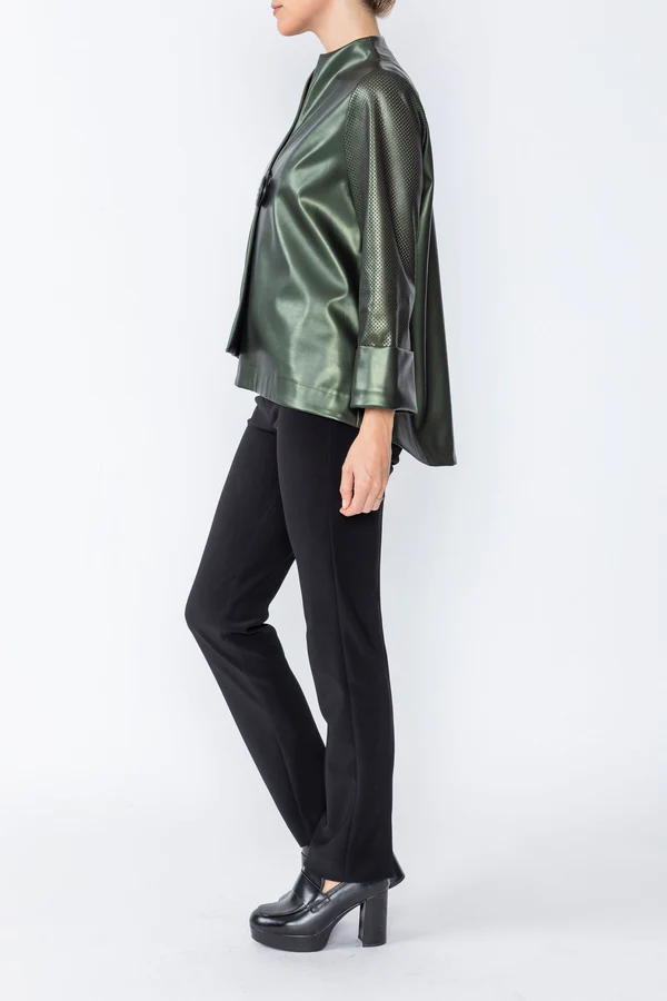 
                  
                    Dark Green One Button Jacket
                  
                