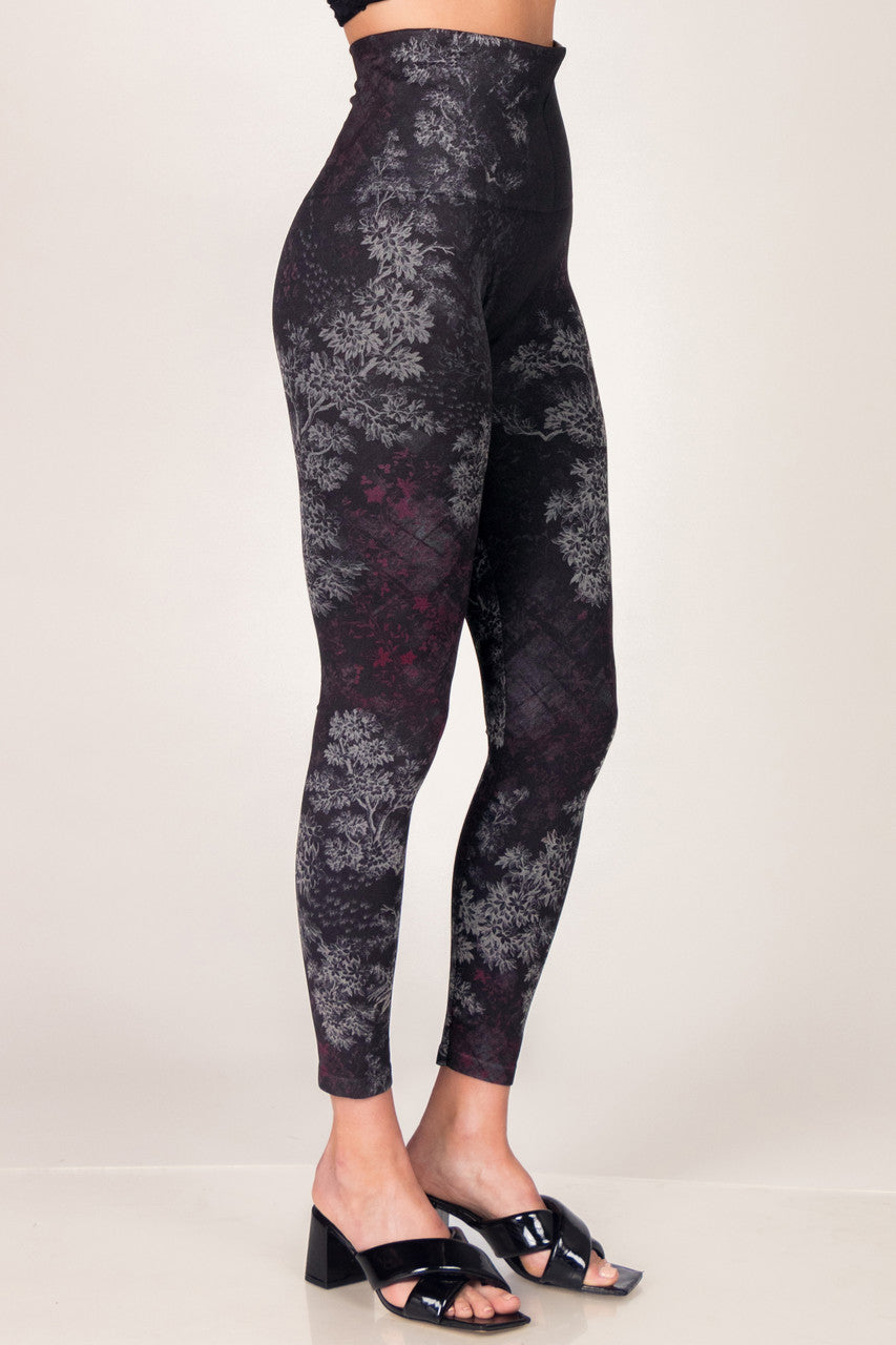 Viva Magenta Printed Full Length Leggings