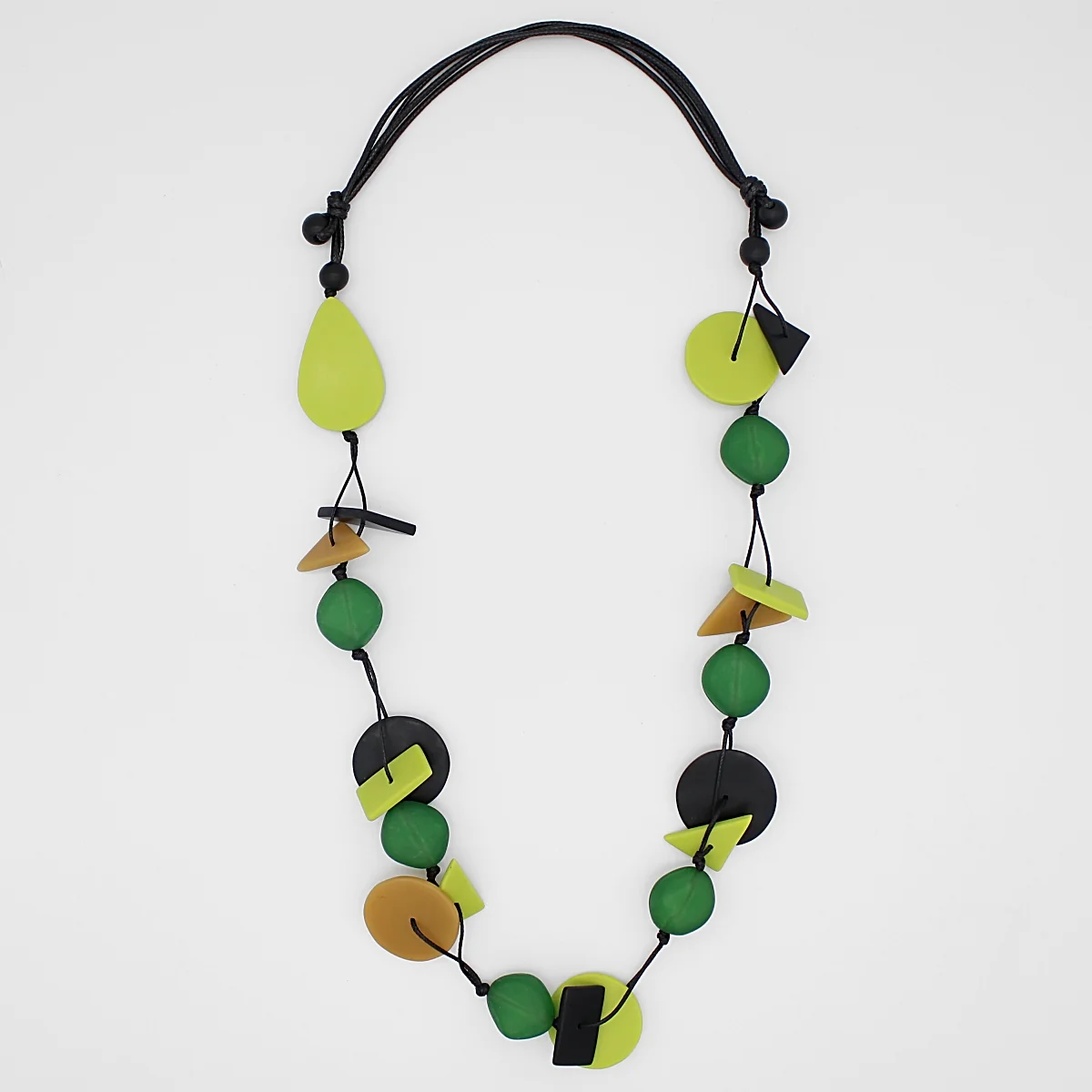 Green Abstract Adjustable Necklace