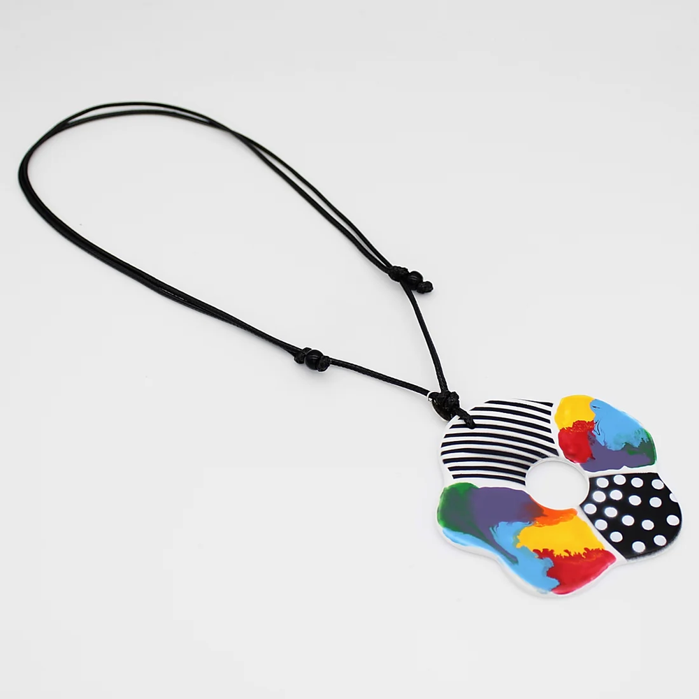 
                  
                    Multi Color Flower Pendant Necklace
                  
                