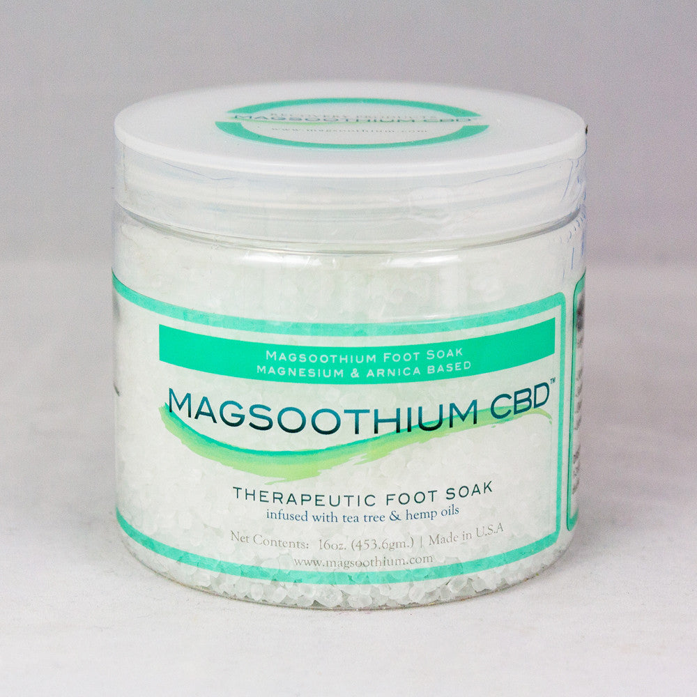 Magsoothium CBD Crystal Foot Soak 16 oz - Past Dated