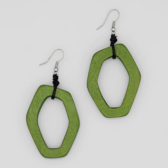 Load image into Gallery viewer, Vibrant Green Canyon Earrings
