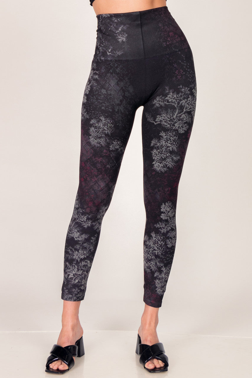 Viva Magenta Printed Full Length Leggings