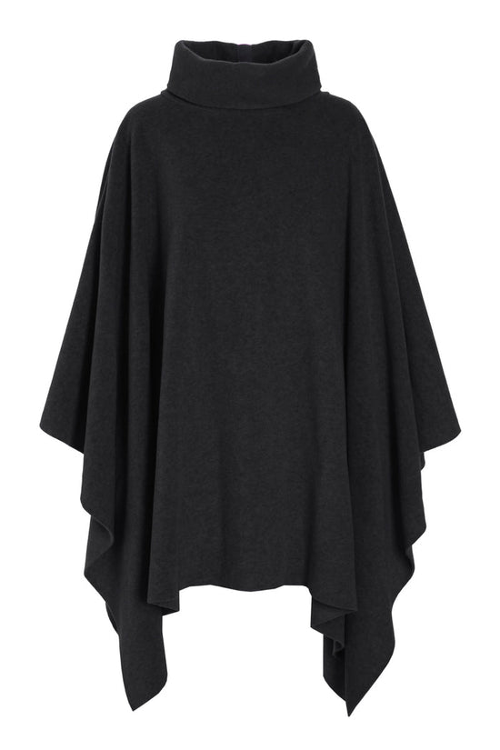Soft Black Lounge Poncho One Size