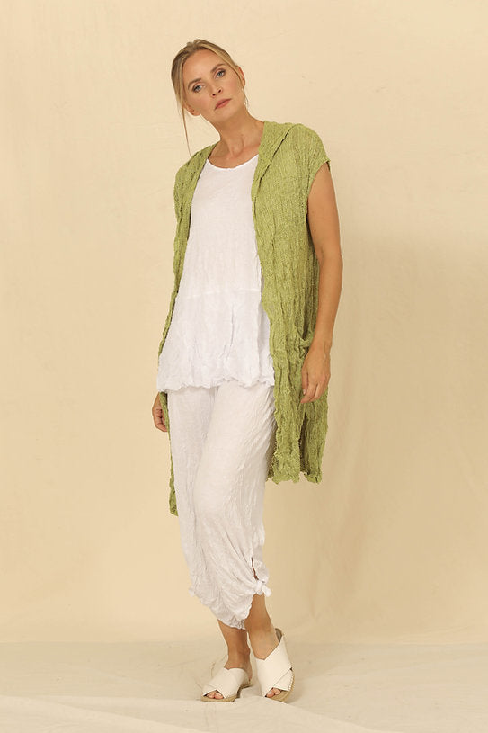 Lime Green Sleeveless Maxine Knit Vest