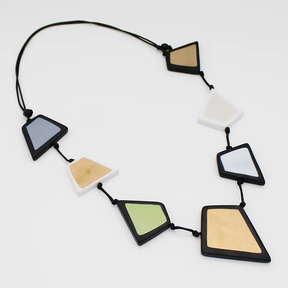 
                  
                    Metallic Geometric Necklace
                  
                