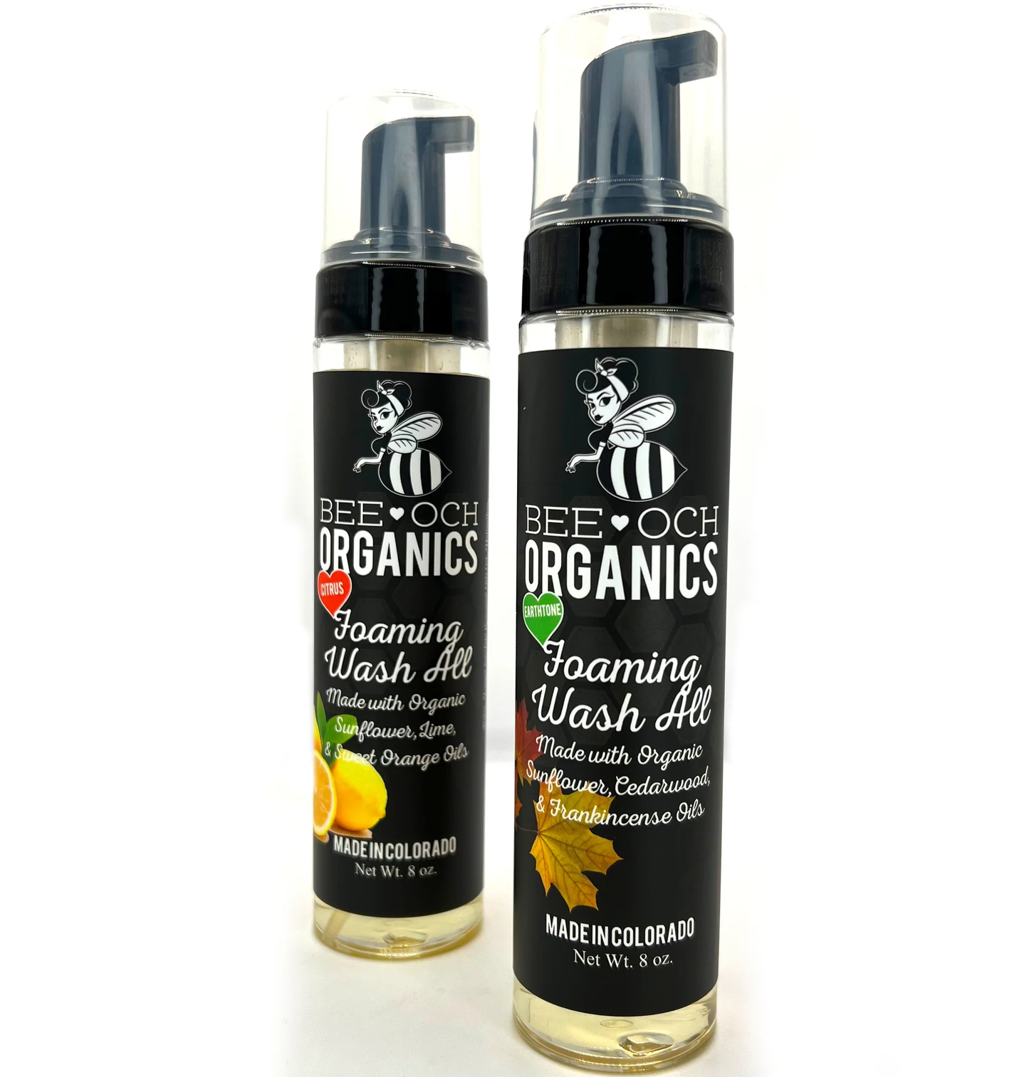 8oz Organic Wash All 3-in-1 Shampoo, Body Wash, Hand Soap - Citrus Scent
