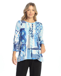 Ocean Blue Bulgari 3/4 Length Sleeve with Pockets