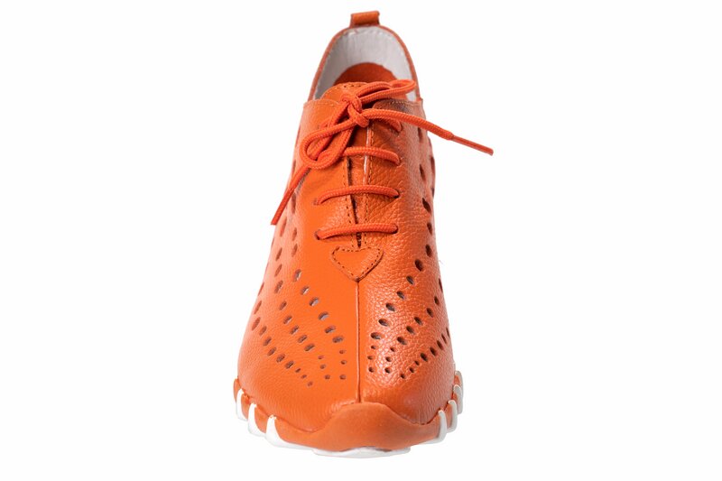 
                  
                    Orange Leather Lace Shoes
                  
                