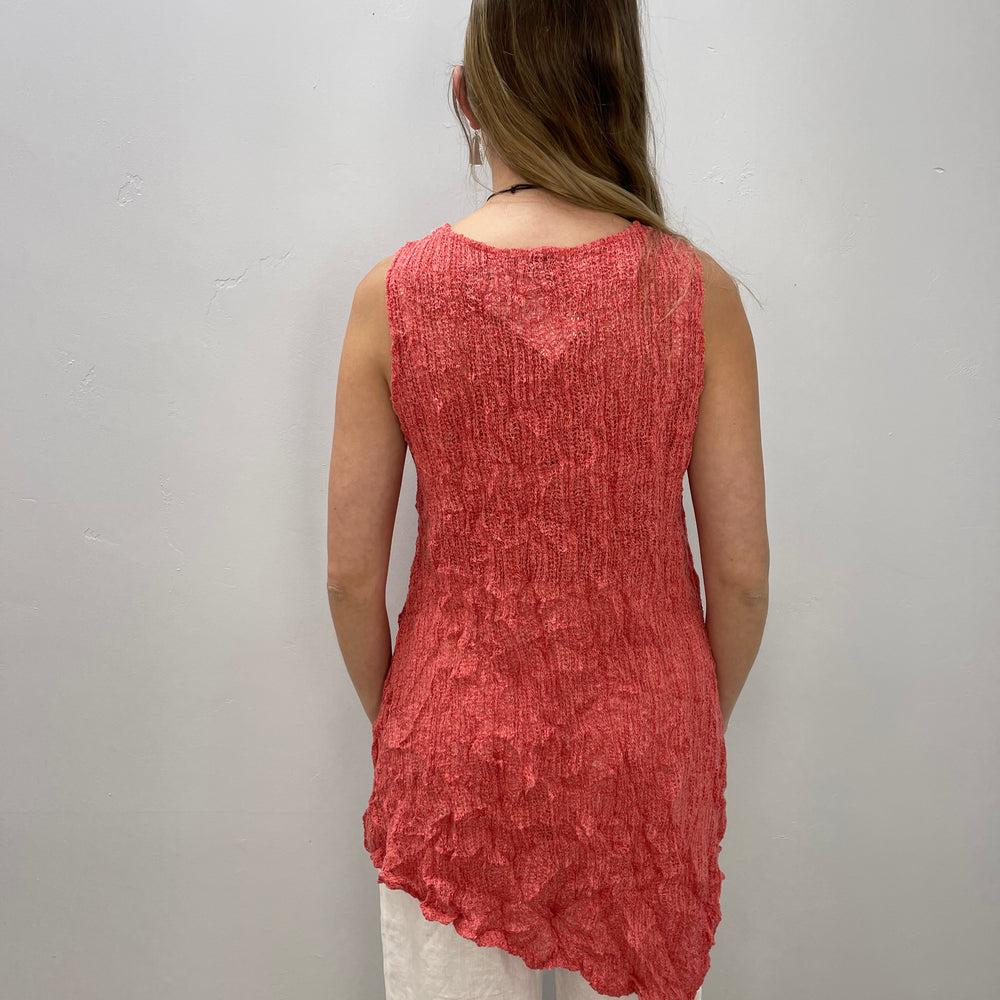 Sleeveless Geranium Luna Knit Tunic