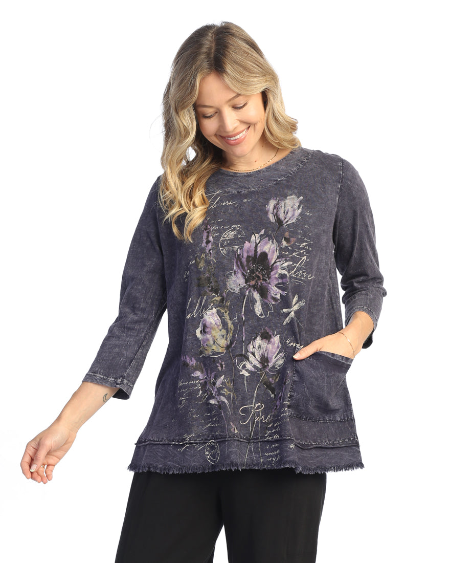 Violet Ballet Mineral Based Tunic with Linen Pocket