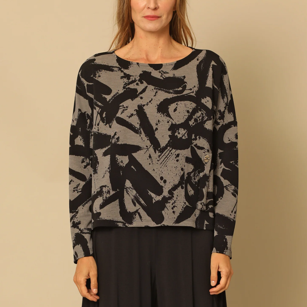 
                  
                    Addison Printed Slate Long Sleeve Top
                  
                