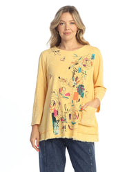 Wheat Whimsy Mineral Based Tunic with Linen Pocket