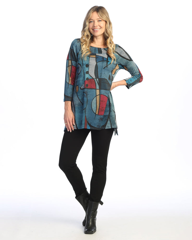 Granada Slinky Knit Tunic with Round Neck