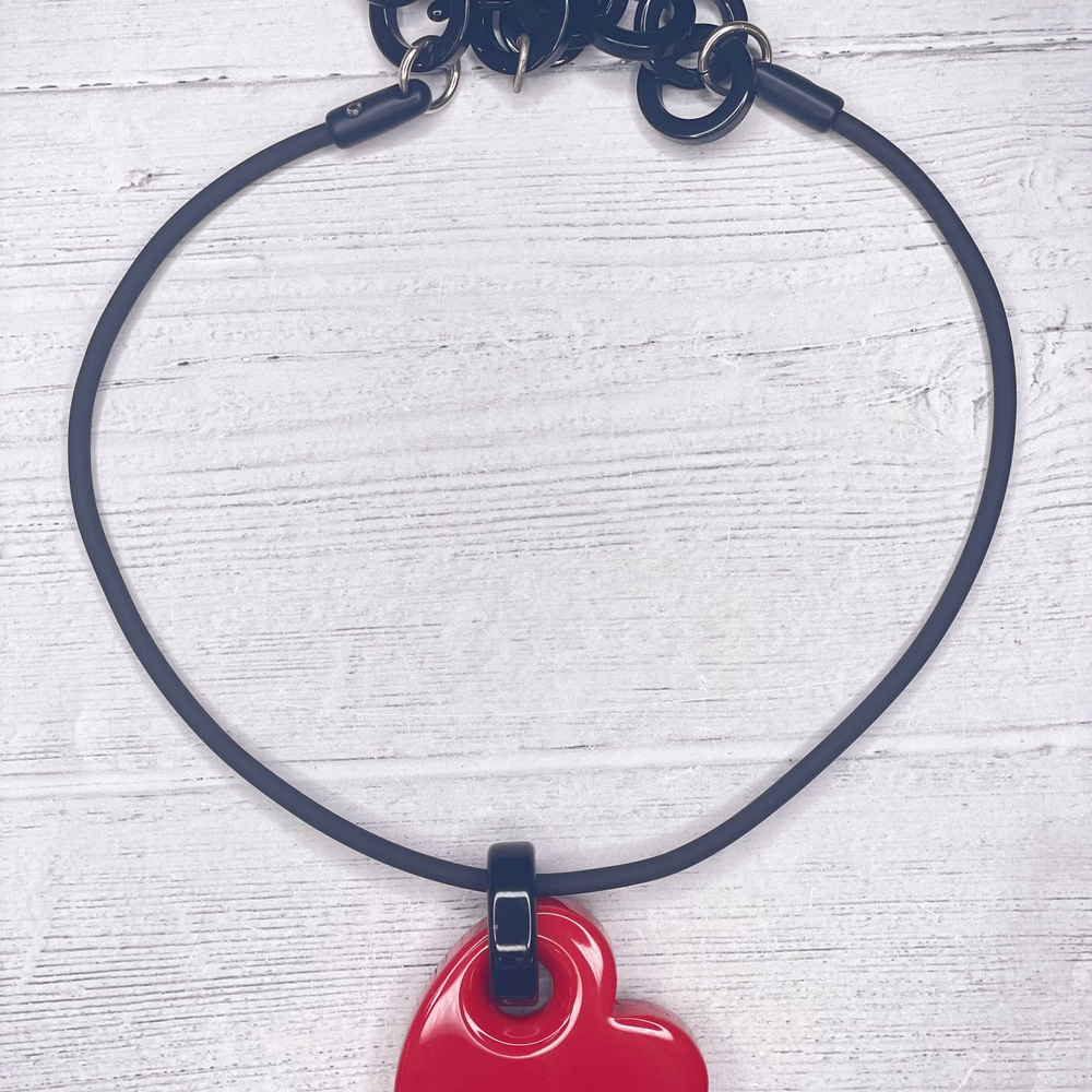 Red Heart Pendant Necklace