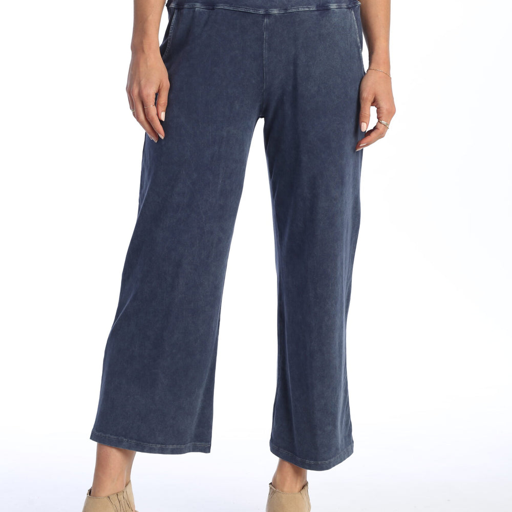 Denim Mineral Wash Wide Leg Pant