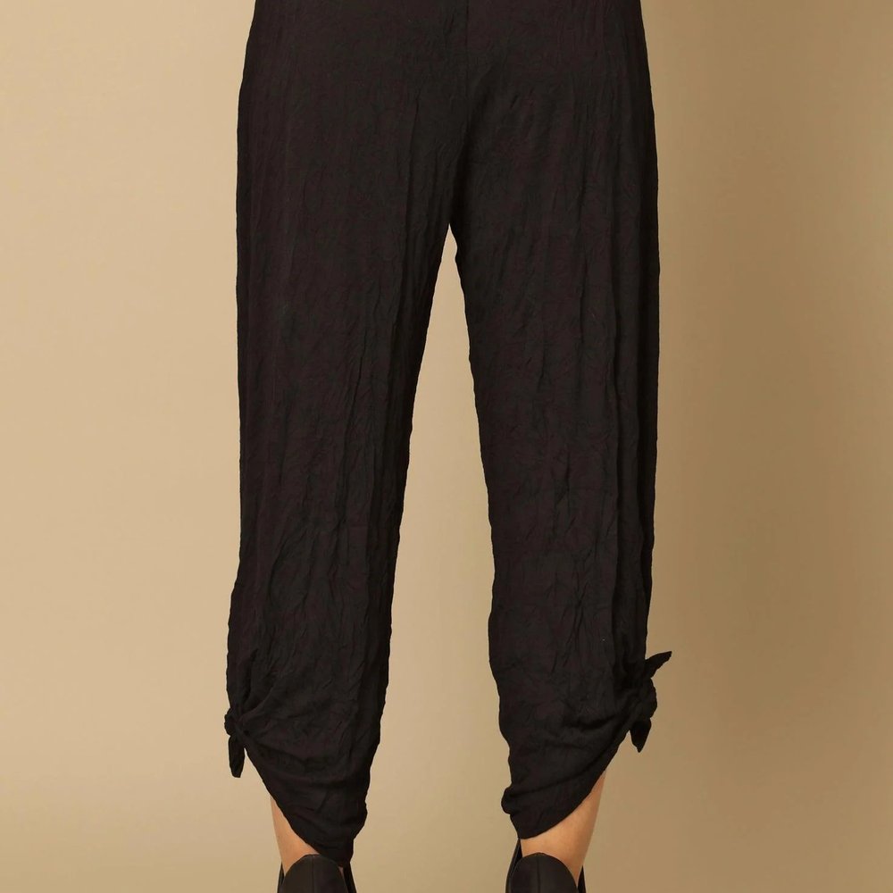 
                  
                    Larshell Crinkle Pant with Side Slits - Black
                  
                