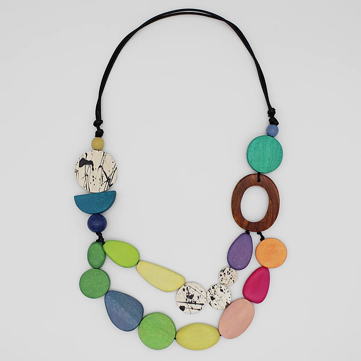Gray Twist Beaded Necklace – Okhaistore