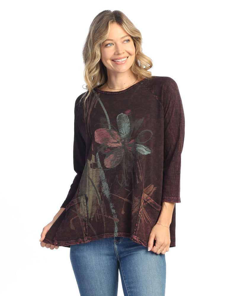 Wine Field Notes 100% Cotton Tunic with Pockets