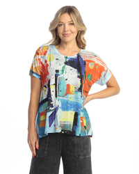 Malibu Soft Mesh Short Sleeve Top with Tank