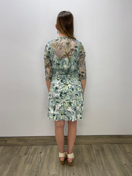 Green Garden Mesh Bolero Jacket