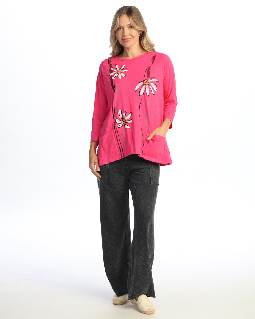 Jess &amp; Jane◇クリスマスプリントカットソーTシャツ【M】コットン100 Jess & Jane Novelty Themed Cotton Tops – French Quarter Haberdashery